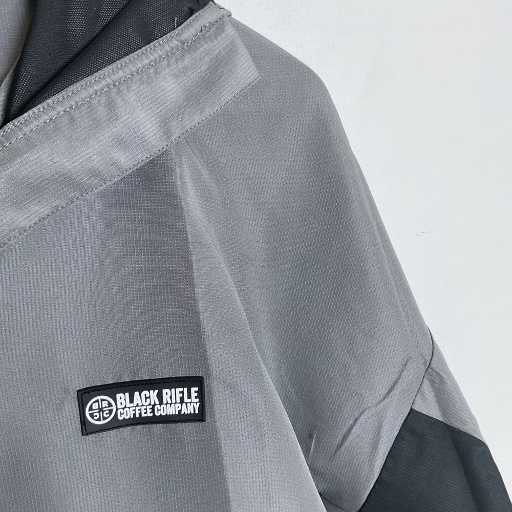 Black Rifle Coffee Company Packable Anorak Windbreaker Gunmetal MEDIUM - Picture 2 of 9
